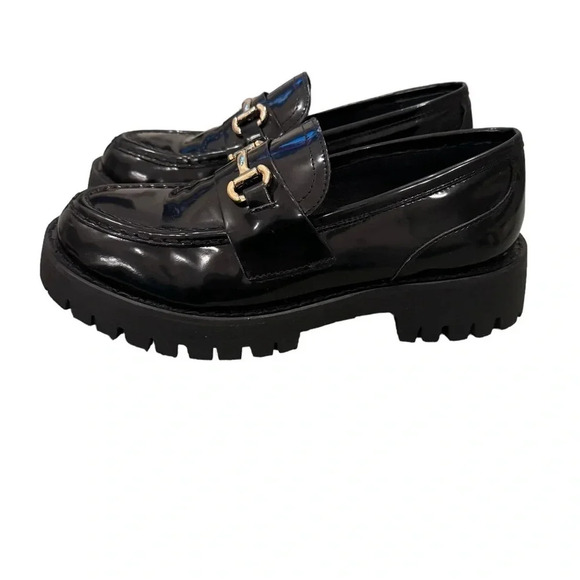 🖤 Steve Madden Lando Black Leather Loafers Women’s 8.5‎ 🖤 - Picture 4 of 7